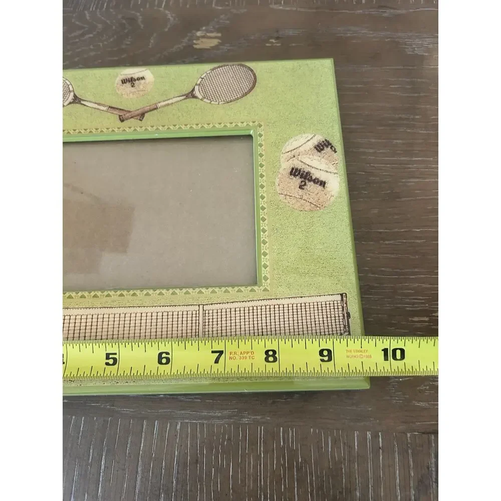 Dolce Mia Handmade Tennis Themed Wilson‎ Novelty Picture Frame 9.5”x7.5” USA